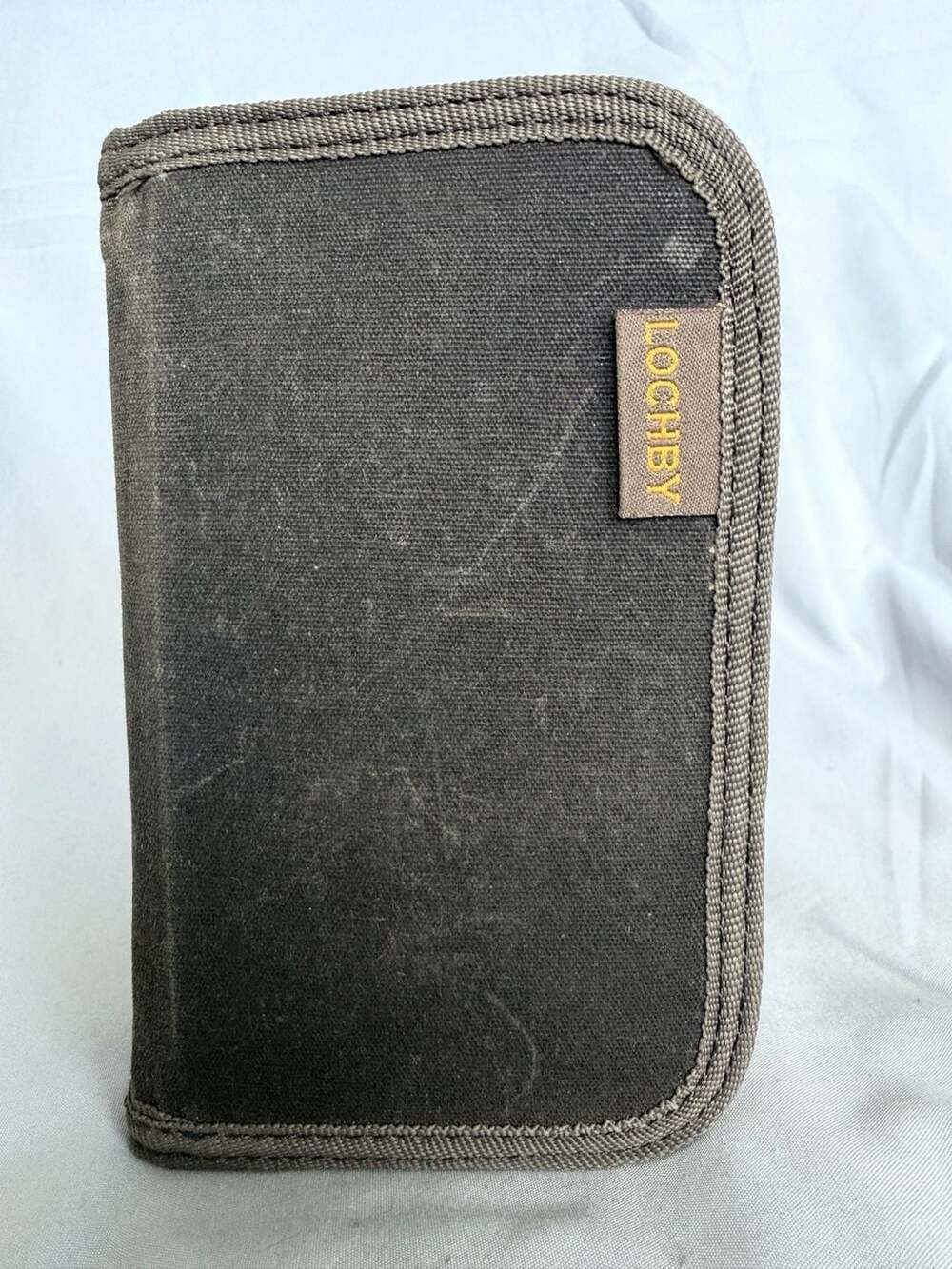Lochby Pocket Journal Organizer Waxed Canvas Brown Yellow
